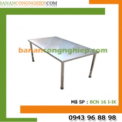 Bàn ăn công nghiệp Inox 1m6