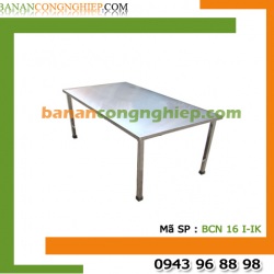 Bàn ăn công nghiệp Inox 1m6